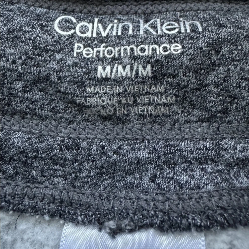 CALVIN KLEIN Sweatpants Mens Medium Gray Visible Waistband Joggers Lounge Pants